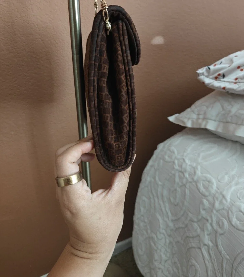 VTG Gucci Chain Sueded Brown Bag